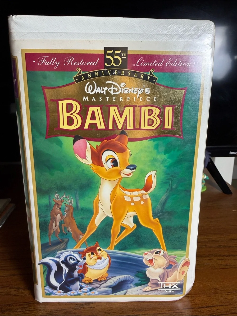 Disney Bambi VHS Tape Lot - Black Diamond Edition & 55th Anniversary Masterpiece